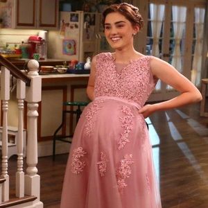 Bridesmaids dress dusty pink size small